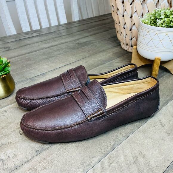 Coach Other - COACH Neal Brown Nappa Leather Penny Loafers Mocs Men's Size 9.5M